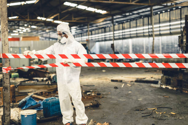 Professional Drug Lab Cleanup technician working in Martinsville, IN